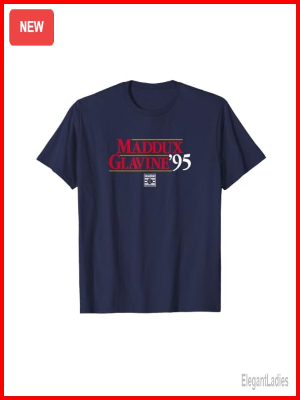 Maddux Glavine 1995 Atlanta Baseball T-Shirt Licensed Player Tee